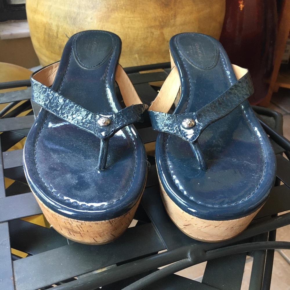 COACH sandals- platform size 11